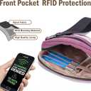 Haytijoe Small Wristlet Wallets for Women Valentines Day Gifts RFID Blocking Travel Wallet Quilted Nylon Phone Purse