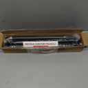 Shower Curtain Rod Adjustable 43-78 inch, 1"Diameter Spring Tension Curtain Rod No Drill, Anti-Rust Non-Slip Shower Rod, Black Shower Curtain Rod for Bathroom Tension