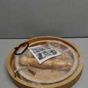 Decorative Tray - Cupcake Stand Two Tiered Tray Farmhouse Rustic 2 Tiered Serving Tray for Home and Kitchen Decor, Party, Weddings-Holiday Decoration Customizable Display Options(Brown) (15.7")