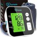Blood Pressure Monitor, Upper Arm Blood Pressure Machine for Home Use, Digital Talking BP Monitor with 2x99 Readings Memory Adjustable Cuff 8.7"-16.5" Large LCD Backlit Display