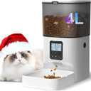 ANDOLL HOME Automatic Cat Feeder,4L Timed Cat＆Dog Dry Food Dispenser
Easy to Setup and Clean,Sealed Ring,10s Voice Recorder,8 Meals daily,Precise Portion,Dual Power Supply,Power-off Memory