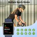 LIVIKEY Fitness Tracker Watch with Heart Rate Monitor, Activity Tracker with Pedometer, Sleep Monitor, Calories & Step Counter, IP68 Waterproof Smart Watches for Women Men Fitness Watch for Sports, Navy Blue