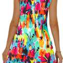 moskill Summer Dresses for Women 2026 Casual Sundresses Beach Cover Ups Sleeveless Tshirt Swing Dress with Pockets (M)