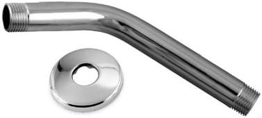 Westbrass D301-1-05 1/2" IPS x 8" Wall Mount Shower Arm with Sure Grip Flange, Polished Nickel Westbrass D301-1-05 1/2" IPS x 8" Wall Mount Shower Arm with Sure Grip Flange, Polished Nickel