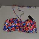 Tempt Me Women Bandeau Bikini Top Strapless Swim Tops Tube Halter Swimsuit Top Only (Large, Colorful Floral)
