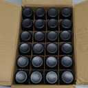 NOOEEISS Frosted Black Glass Small Spray Bottle 2 oz 24 Packs,Fine Mist Sprayer Small Clear Bottles,Refillable Containers mini spray bottles for Cleaning Solutions and Skin Care (Frosted Black 24pcs)