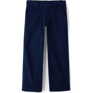 The Children's Place Girls' Uniform Wide Leg Chino Pants (16, Tidal)