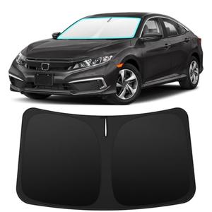 INSAUTO Custom Fit Windshield Sun Shade Accessories for Honda Civic 2016-2021, Foldable Front Window Sunshade, UV & Heat Reflector, Keeps Interior Cool, Includes Storage Bag