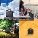 Waterproof Hard Case Compatible with Insta360 X4 Action Camera, Travel Carrying Case with Double Layers Holds Camera, Batteries, Charging Hub, Selfie Stick and Accessories