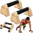 Parallettes Bars - Wooden Calisthenics Equipment for Handstand Training, Push Up Bars & Calisthenics Bar - Handstand Bars and Pushup Handles for Men