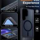 2 x Temdan Magnetic for Samsung Galaxy S25 Ultra Case, [Innovate Stand][Military Grade Drop Protection][Non Slip][Translucent Matte] Shockproof Phone Case for Galaxy S25 Ultra 6.9" 2025 -Black