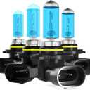 Headlight Bulbs Fit For Chrysler PT Cruiser 2001-2010, 9005 9006 High Low Beam Combo, Super Bright 5500K White Light High Performance Halogen Light Bulbs, 4PCS