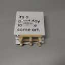 4 x Painting Gifts for Women Men, Birthday Christmas Gifts for Artist Art Lover Students Painter, Art Lover Artist Birthday Gifts for Teacher, Artist Decor Sign, Good Day