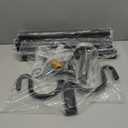 String Light Poles, 10FT Patio Light Poles for String Lights Metal Post Pole with Hooks to Hang Outdoor String Lights, Plant Baskets, Bird Feeder (Matte Black(1pcs))