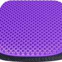 Gel Seat Cushion for Long Sitting Seat Pad For Car Office Chair Wheelchair | Cool & Breathable & Comfortable,Purple Gel Seat Cushion For Car,Chair,Car Seat Cushion Gel Seat Pad For Hip Pain