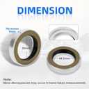 2 Pcs Prop Shaft Oil Seal 30X44.5X9 for Mercury Mariner 30-150HP, Force & Honda Outboard Motors, Fits 26-70081 26-8M0205729 91255-ZW1-003 Sierra 18-2053