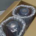 FEMILA Modern Wall Sconces Set of 2, 1-Light Wall Lighting Bathroom Sconces Single Vanity Light, Hammered Metal Shade, Dark Blue,4FG59B-2 Blue (6", 2 pack)