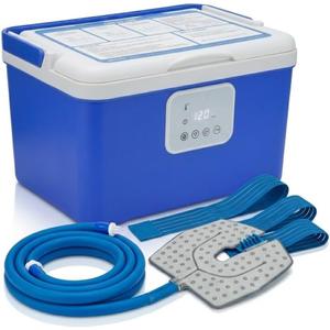 [CBL] Programmable Cold Therapy Machine, 13-Quart Ice Water Circulation System with Quiet Pump, Timer & Flow Control, Knee&Shoulder Pads Included, Post-Surgery Pain Relief & Sports Injury Recovery