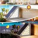Solar Step Lights Outdoor Waterproof IP65,Warm White Solar Stair Lights, Outdoor Light Decor for Stair, Deck, Step, Porch and Outside Patio, 24 Pack