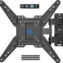 Mounting Dream UL Listed TV Wall Mount for Most 26-55 Inch TVs, Full Motion TV Mount with Perfect Center Design, Articulating Wall Mount TV Bracket Swivel and Tilt, Max VESA 400x400mm, Up to 77LBS