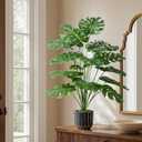 Florisso 28" Artificial Monstera Plant Tall Fake Faux Plants Indoor Outdoor Tree for Living Room Home House Decoration