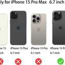 2 Pack Anti-Blue Privacy Tempered Glass for iPhone 15 Pro Max Anti-Spy Screen Protector Anti-Peeping Film Anti-scratch 6.7 inch Blue