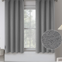 KEQIAOSUOCAI Air Gray 00% Blackout Linen Curtains 100 Inches Long 2 Panels for Bedroom,Modern Farmhouse Full Black Out Room Darkening Thermal Insulated Window Curtain Panels W50 x L100 Inch Length