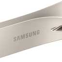 SAMSUNG BAR Plus 3.1 USB Flash Drive, 128GB, 400MB/s, Rugged Metal Casing, Storage Expansion for Photos, Videos, Music, Files, MUF-128BE3/AM, Champagne Silver