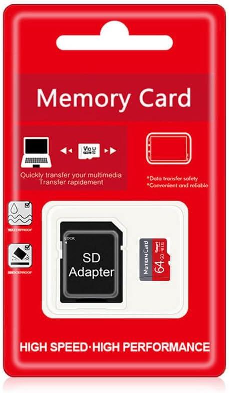 64GB TF Memory Card, Class 10 UHS-I Ultra High Speed SD TF Card with Adapter