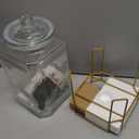 Drink Dispensers for Parties,1.5 Gallon Drink Dispenser,Beverage Dispenser with Stand,Glass Lid and Stainless Steel Spigot Leak-proof, Ideal for Lemonade,Juice, Tea, and Party Drinks