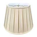 Royal Designs, Inc. Empire English Pleat Lamp Shade, BSO-724-16BG, 10.5 x 16 x 11, Beige