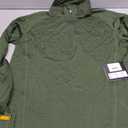 100% Merino Wool - Men’s Midweight Quarter Zip - Warm Pullover - Midlayer - Olive Drab - Medium