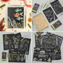 10 x Gold Silver White Gel Pens, 5 Pack, 1 mm Extra Fine Point 3 Colors Gel Ink Pens Set, Opaque White Archival Ink Pens for Black Paper Drawing, Sketching, Illustration, Card Making (Multicolor)