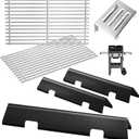GS4 Spirit II Grill Parts for Weber Spirit 2 Replacement Parts Spirit II 200 SER Parts for Weber GS4 Spirit 2 Flavorizer Bars 7635 67045 3400301, 7637 7849 Stainless Steel Grates, Heat Deflector 67060