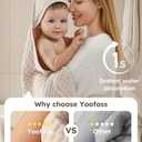 Yoofoss Hooded Baby Towels for Newborn 2 Pack 100% Muslin Organic Cotton Baby Bath Towel with Hood for Babies, Infant, Toddler and Kids, Large 32x32Inch, Soft and Absorbent Newborn Essential (Beige & Coffee)