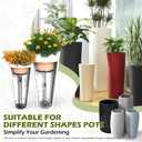 11-17" Adjustable Plant Risers for Inside Pot, 1 Set Rise Plant Risers for Pots Outdoor, Metal Lift Insert for Tall Taper Flower Pots (6" 8" 10" Base or Top)