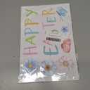 2 x ZAWE 9 Sheets Happy Easter Gnomes Bunny Ears Eggs Flowers Easter Window Clings Double-Sided Reusable Static Window Decals Stickers for Party Home Classroom Office Decorations