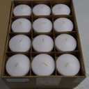 48 Pack White Floating Candles 3 inch Unscented Floating Candles for Centerpieces-10 Hours Long Burn Time-3 Floating Candle Bulk for Wedding Cylinder Vases