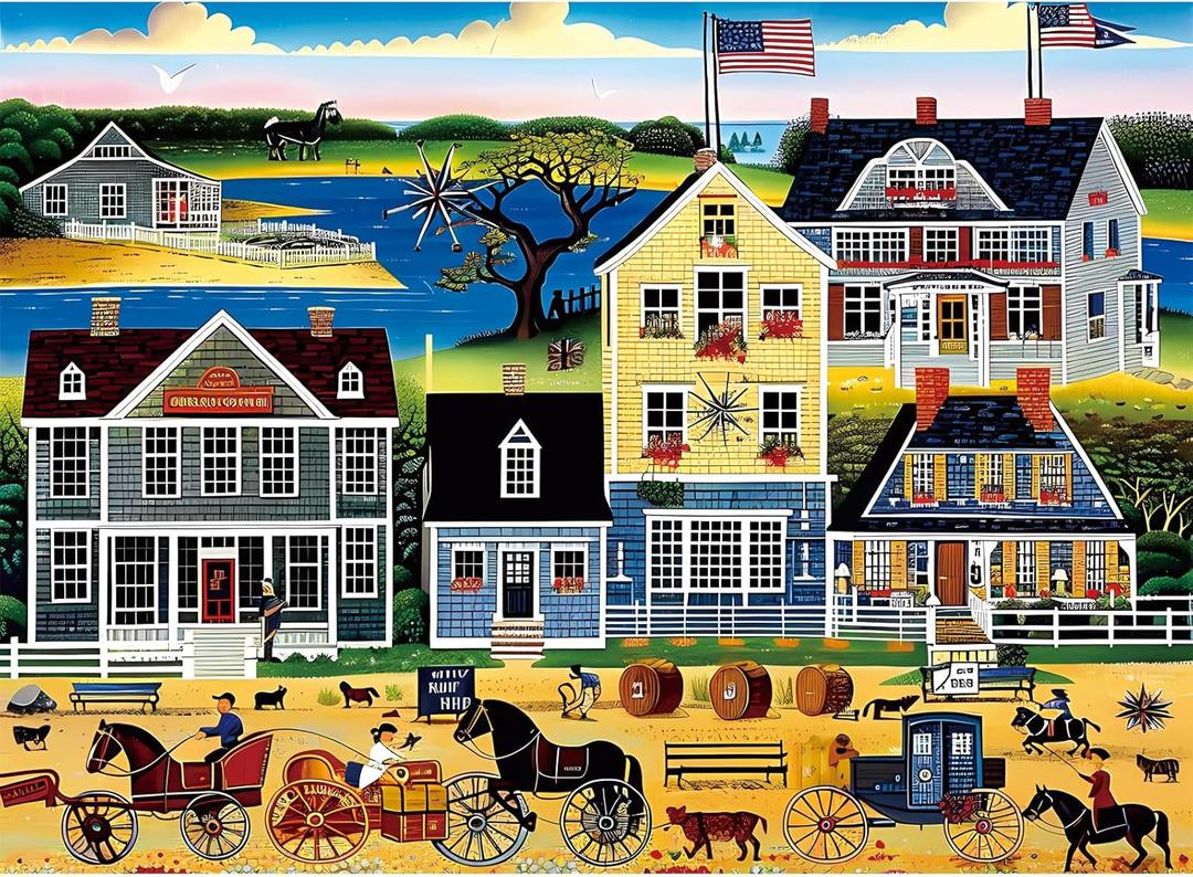 500 Pieces Puzzle for Adults, Fall Puzzle, Autumn Jigsaw Puzzle for Adults, Challenging Game Home Decor Birthday Party Gift Toy for Adults Kids Seniors 20.515 in