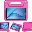 BMOUO Kids Case for Samsung Galaxy Tab E 8.0 inch - EVA Shockproof, Lightweight, Super Protection Cover with Handle & Stand for Kids - Rose