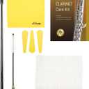 Libretto Flute Cleaning Kit – Includes Cleaning Rod, Dust Brush, Microfiber Polishing Cloth, White Cleaning Cloth, and 3 Pad Dryers for Daily Flute Care