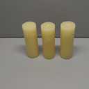 D'light Online 3 X 8 Inch Pillar Candles Set of 3 Bulk Event Pack Round Unscented Premium Wax Pillar Candles for Wedding, Spa, Party, Birthday, Holiday, Bath and Home Decor