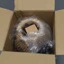 Rattan Table Lamp, Stepless Dimmable Small Beside Lamp, Vintage Wicker Wooden Nightstand Boho Bamboo Woven End Table Lamps for Bedroom Living Room Desk Kids Room, 2700K T45 LED Bulb Included