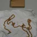 uxcell Iron Flat Chain Strap, 55" Handbag Chains Accessories Purse Chain Straps with Toggle Clasps for Shoulder Bags Cross Body DIY, Gold Tone