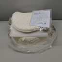 GREENSTELL Small Vanity Stool Chair with Storage and Folding Back, 13" x 13" x 17.7" Faux Fur Soft Ottoman for Teenager, 4 Metal Legs with Anti-Slip Feet, Furry Padded Seat for Makeup, Bedroom, Camel