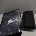 Onlyeasy 4 Pack Under Bed Clothes Storage Bags Organizer with Reinforced Handles and Zippers, Foldable Underbed Storage Container Bags for Blankets, Comforters, Bedding, Linen-like Black, MXAUBBP4 (Set of 4 Basic Soft Side Wall - Linen Like Black)