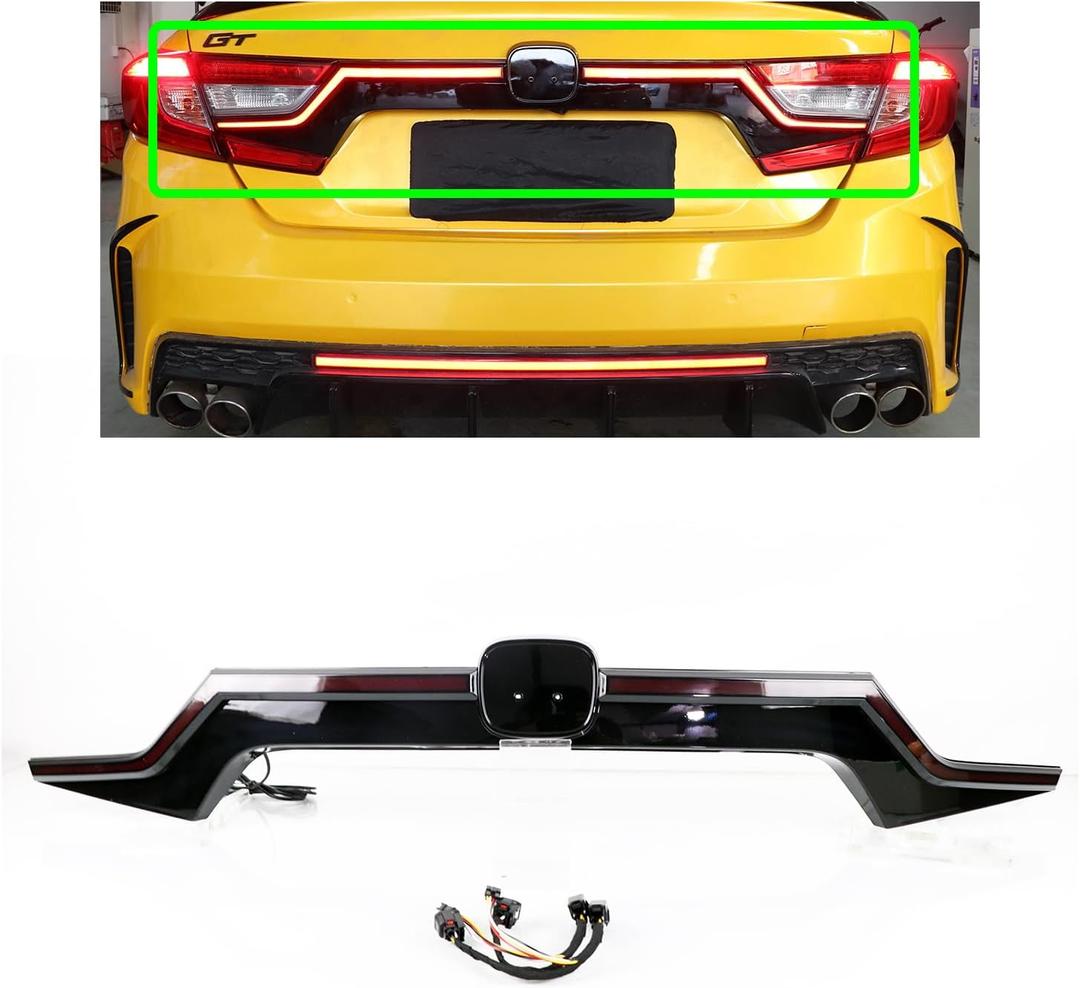 Third LED Brake Light Assembly Sequential Turn Signal/Tail/Driving Light Compatible with 2018-2020 Honda Accord 10th Plug and Play