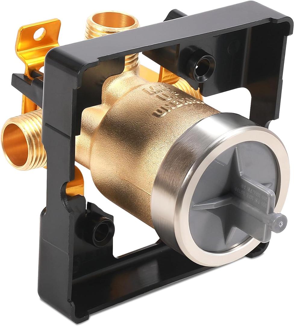 R10000-UNBXHF Universal Shower Valve Body Replacement Delta Faucet R10000 UNBXHF MultiChoice Bathtub and Shower Valve Body for Tub Faucet Trim Kits, Fits Single or Dual Function Delta Faucet Trim Kit