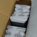 Outdoor Deck Light, IP55 Waterproof Solar Light,Solar Step Light Guide Light Suitable for Stairs, Wedding Decorations, Stair Lighting | Modern Lighting Design (16-Black Shell Warm Light)