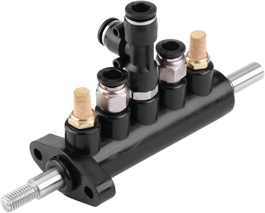 KIMISS Tire Air Control Valve Foot Pedal Valve for Tire Changer Machine, Aluminum Alloy 8mm OD Tubing Connectors Tyre Machine Pneumatic Switch Type D